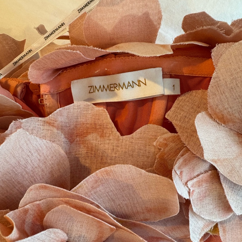 ZIMMERMANN
Natura linen and silk organza minidress - Picture 6 of 8